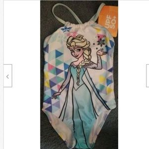 Disney Store Queen ELSA Swimsuit Frozen 1pc UPF 50